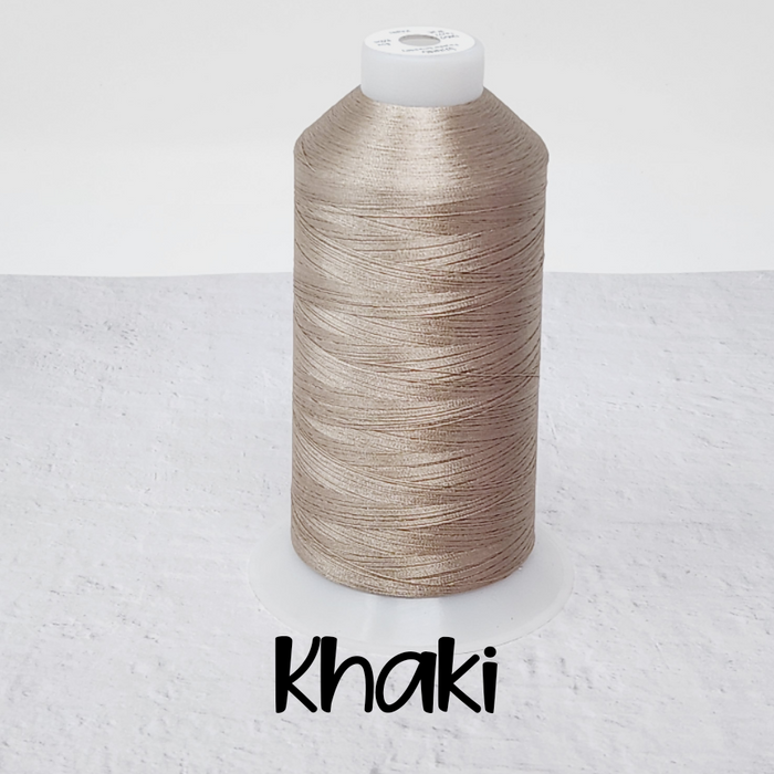 Tex 27 - Polyester Embroidery Sewing String - Solid - Khaki