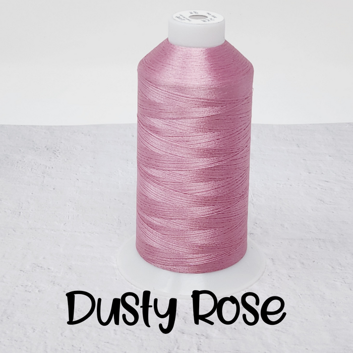 Tex 27 - Polyester Embroidery Sewing String - Solid - Dusty Rose