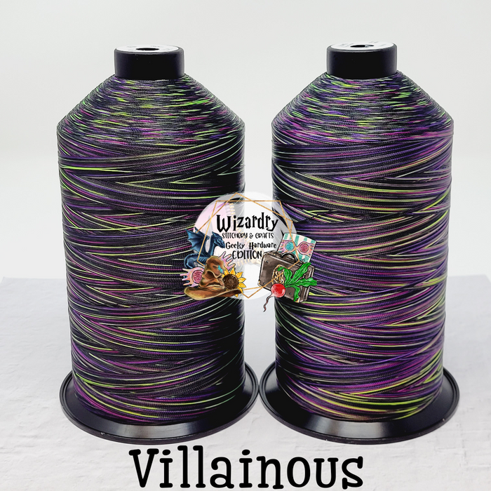 Tex 80 - Bonded Polyester Sewing String - Variegated - Villainous