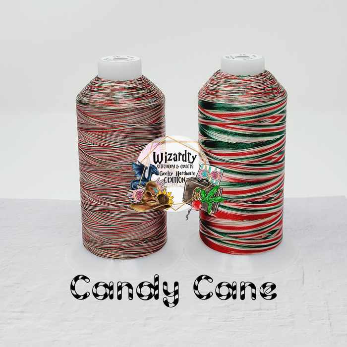 Tex 27 - Polyester Embroidery Sewing String - Variegated - Candy Cane