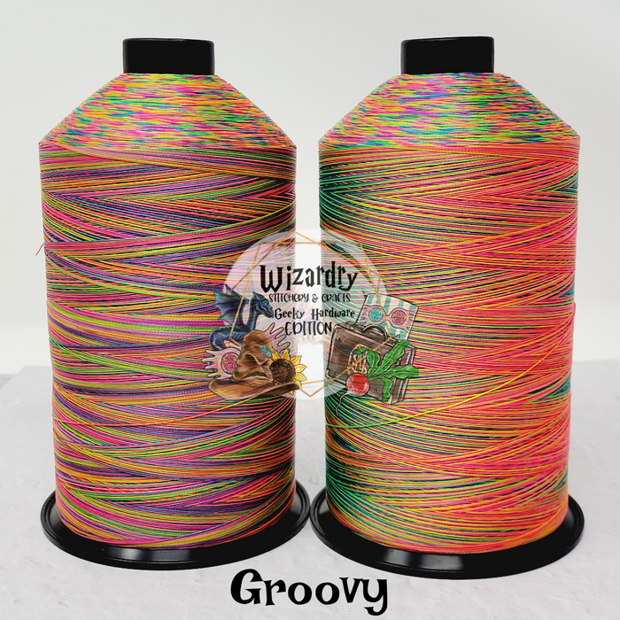 Tex 80 - Bonded Polyester Sewing String - Variegated - Groovy
