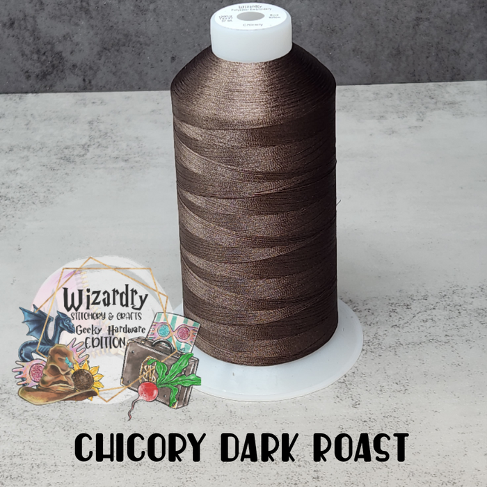 Tex 27 - Polyester Embroidery Sewing String - Solid - Chicory Dark Roast