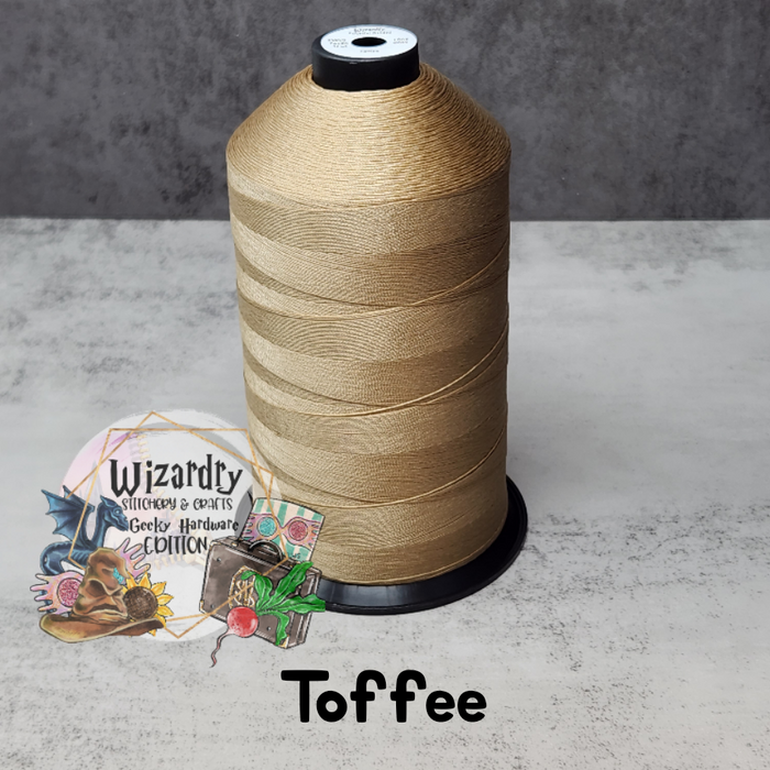 Tex 80 - Bonded Polyester Sewing String - Solid - Toffee