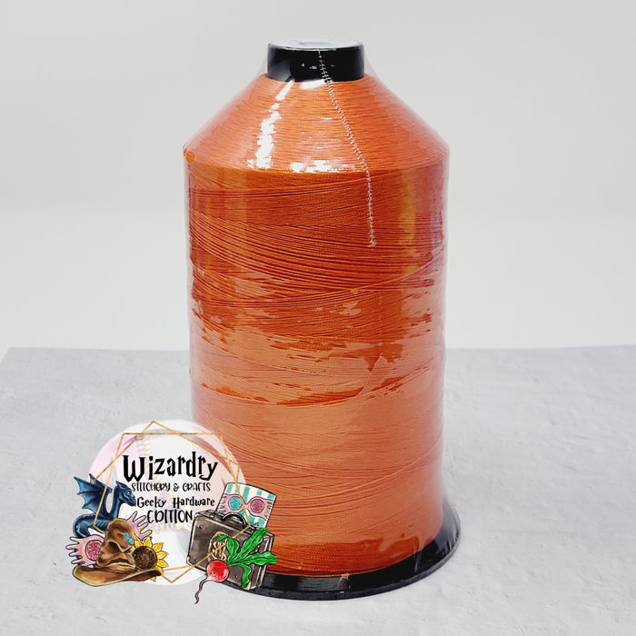 Tex 80 - Bonded Polyester Sewing String - Solid - Pumpkin King