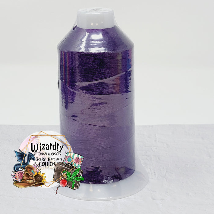 Tex 27 - Polyester Embroidery Sewing String - Solid - Eggplant