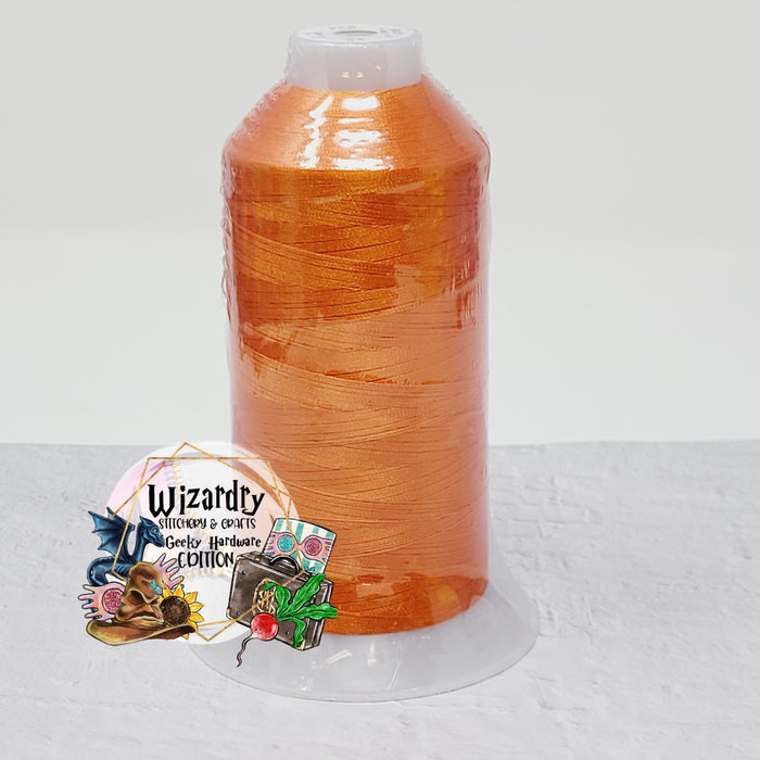 Tex 27 - Polyester Embroidery Sewing String - Solid - Pumpkin King