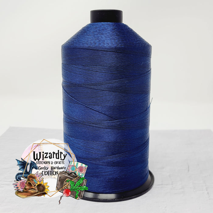Tex 80 - Bonded Polyester Sewing String - Solid - Navy
