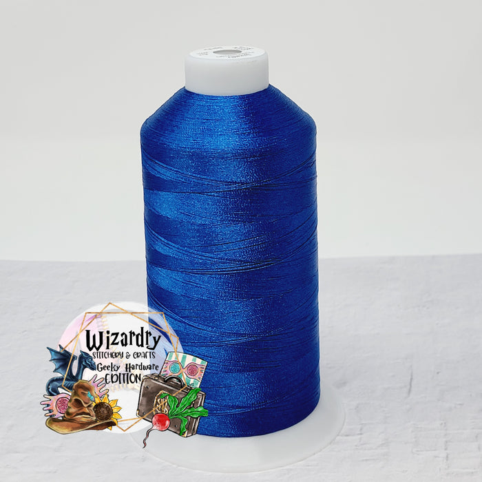 Tex 27 - Polyester Embroidery Sewing String - Solid - Eagle Blue