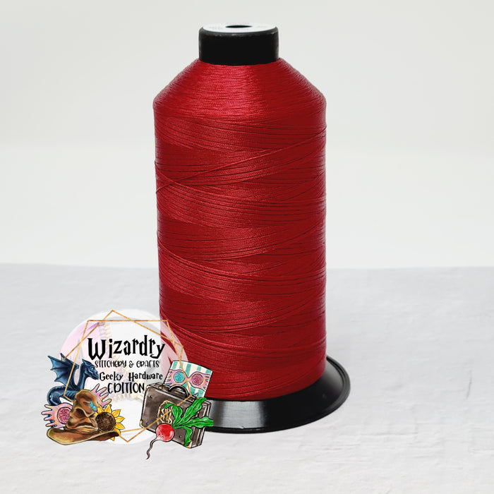 Tex 45 - Bonded Polyester Sewing String - Solid - Lion Red