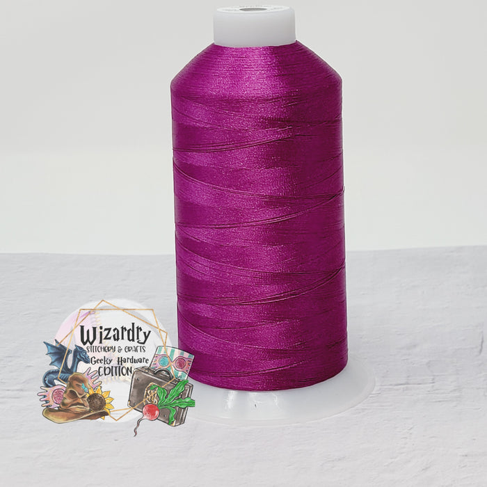 Tex 27 - Polyester Embroidery Sewing String - Solid - Bright Purple