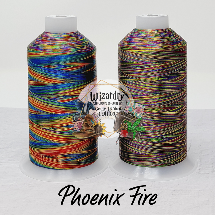 Tex 27 - Polyester Embroidery Sewing String - Variegated - Phoenix Fire