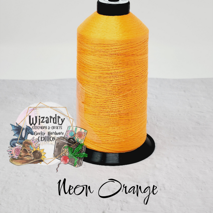 Tex 45 - Bonded Polyester Sewing String - Solid - Neon Orange