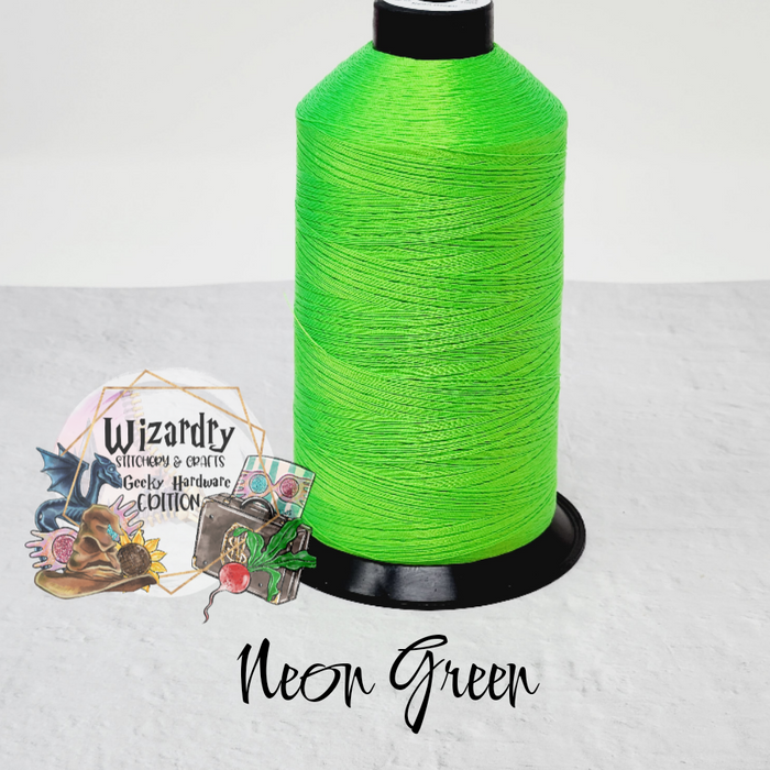 Tex 45 - Bonded Polyester Sewing String - Solid - Neon Green