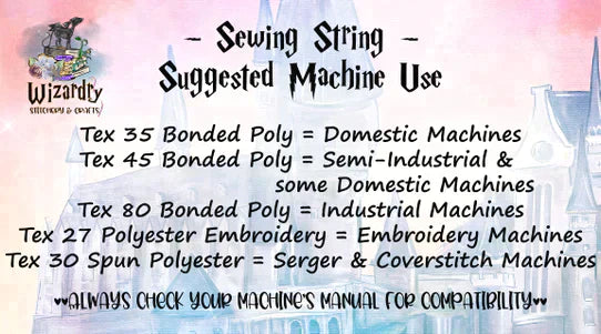 Tex 45 - Bonded Polyester Sewing String - Solid - Greige