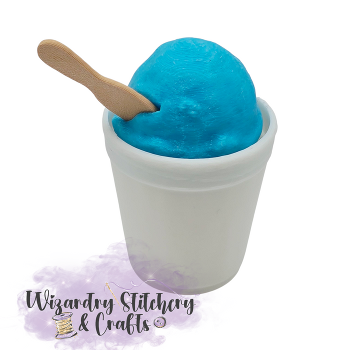 Italian Ice Fidget Clicker - Blue w/Smooth Cup