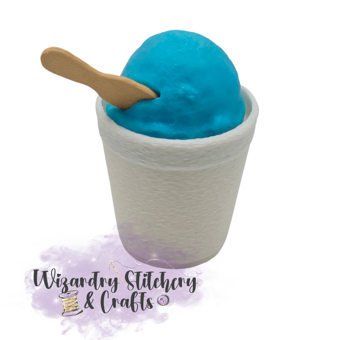 Italian Ice Fidget Clicker - Blue w/Textured Cup