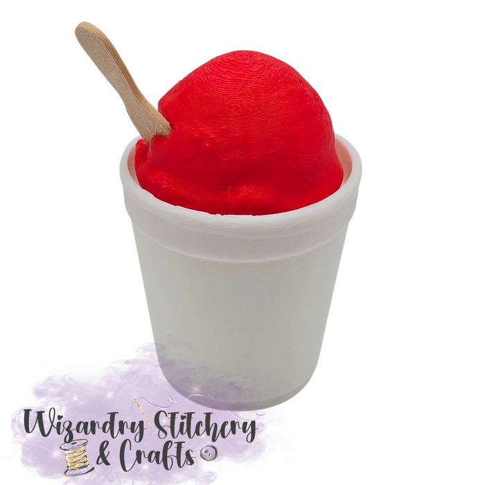 Italian Ice Fidget Clicker - Red w/Smooth Cup