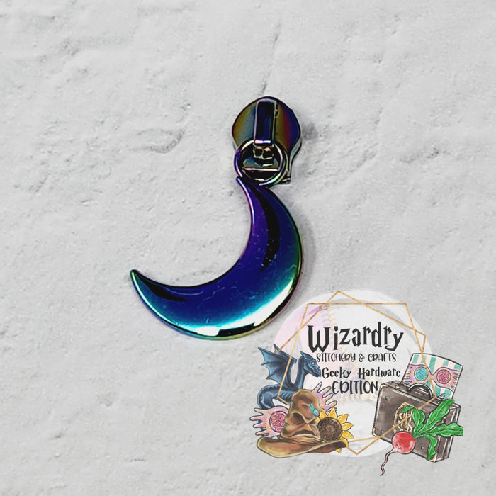 Crescent Moon #5 Nylon Zipper Pulls