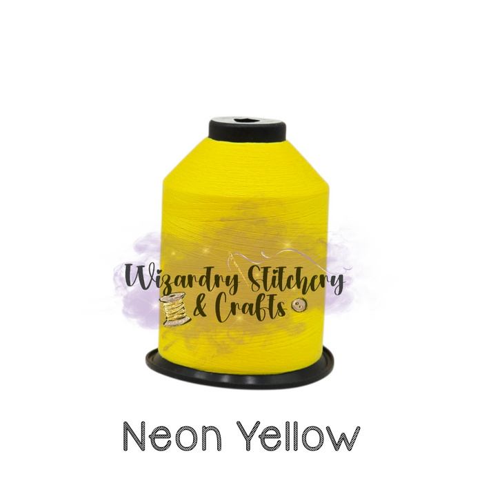 Tex 35 - Bonded Polyester Sewing String - Solid - Neon Yellow