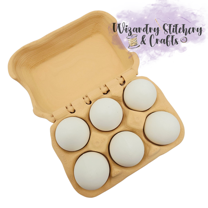 Egg Carton Fidget Clicker - White Eggs