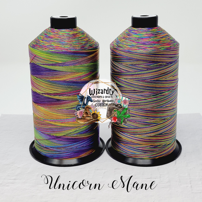Tex 80 - Bonded Polyester Sewing String - Variegated - Unicorn Mane