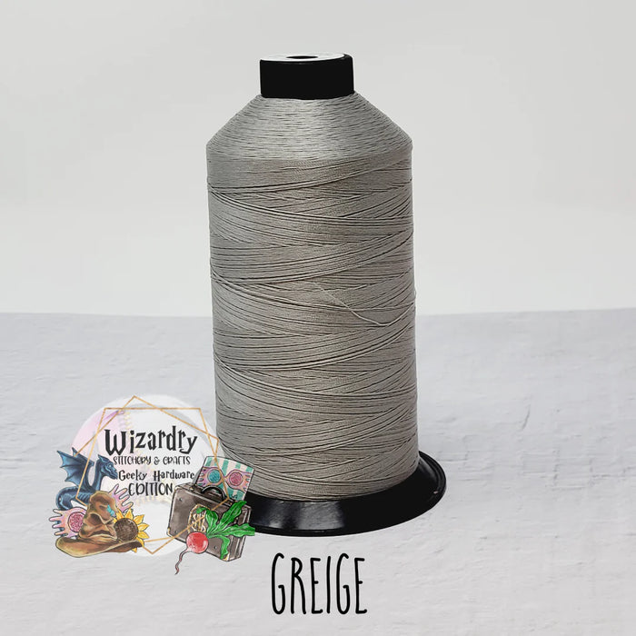 Tex 80 - Bonded Polyester Sewing String - Solid - Greige