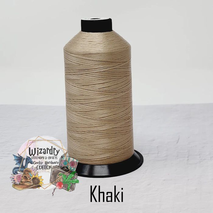 Tex 80 - Bonded Polyester Sewing String - Solid - Khaki