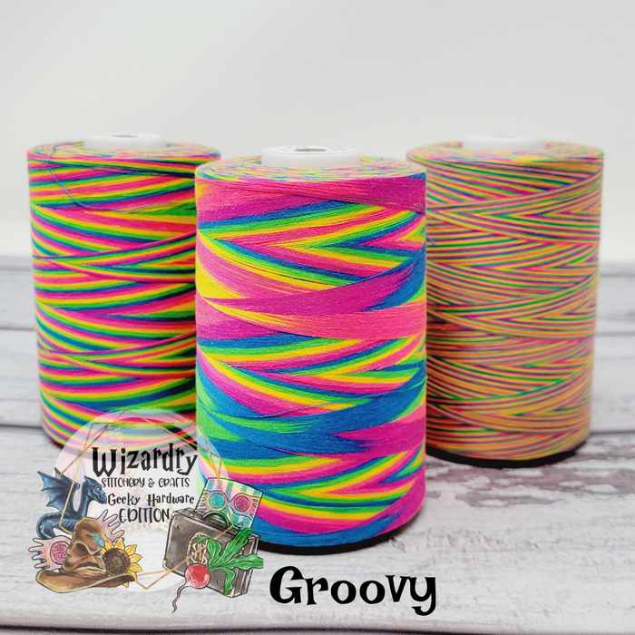 Tex 30 - Spun Polyester Sewing String - 8oz Spool - Variegated