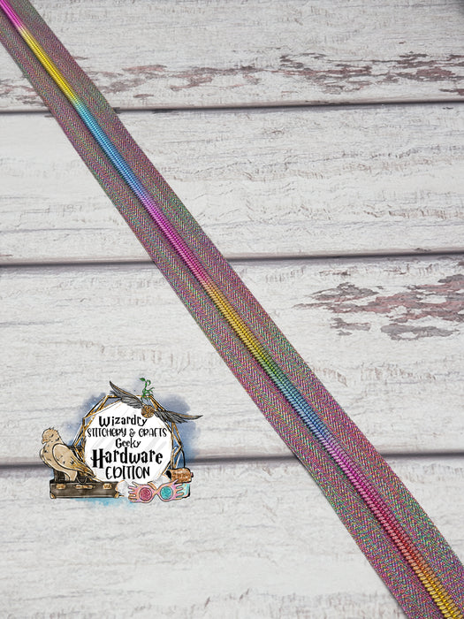 Metallic #5 Nylon Zipper Tape