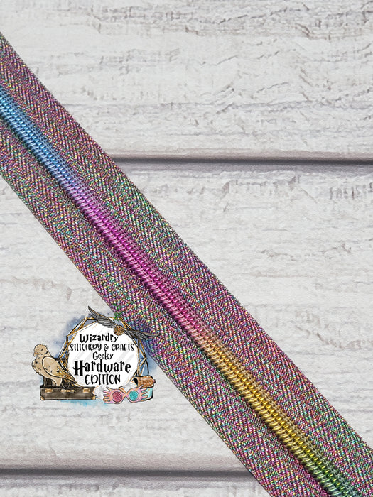 Metallic #5 Nylon Zipper Tape