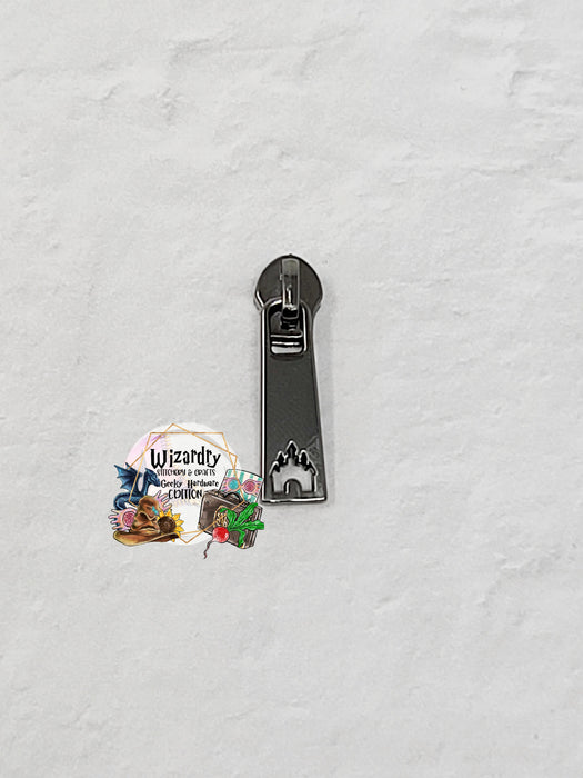 #3 Nylon Castle Punch Out Zipper Pulls