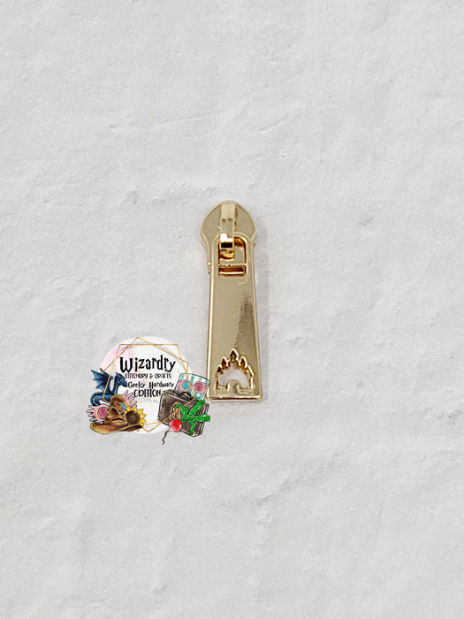 #3 Nylon Castle Punch Out Zipper Pulls