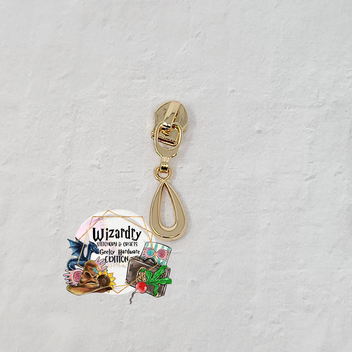 Tear Drop (Flat) #5 Nylon Zipper Pulls