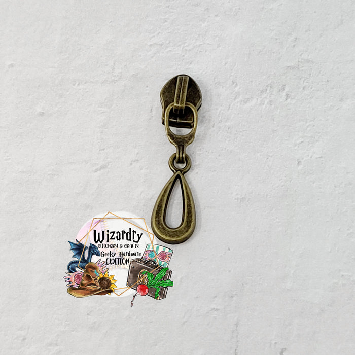 Tear Drop (Flat) #5 Nylon Zipper Pulls