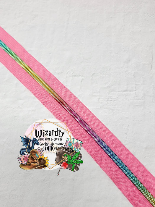 Bubble Gum #5 Nylon Zipper Tape