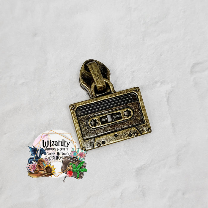 Cassette Tape #5 Nylon Zipper Pulls