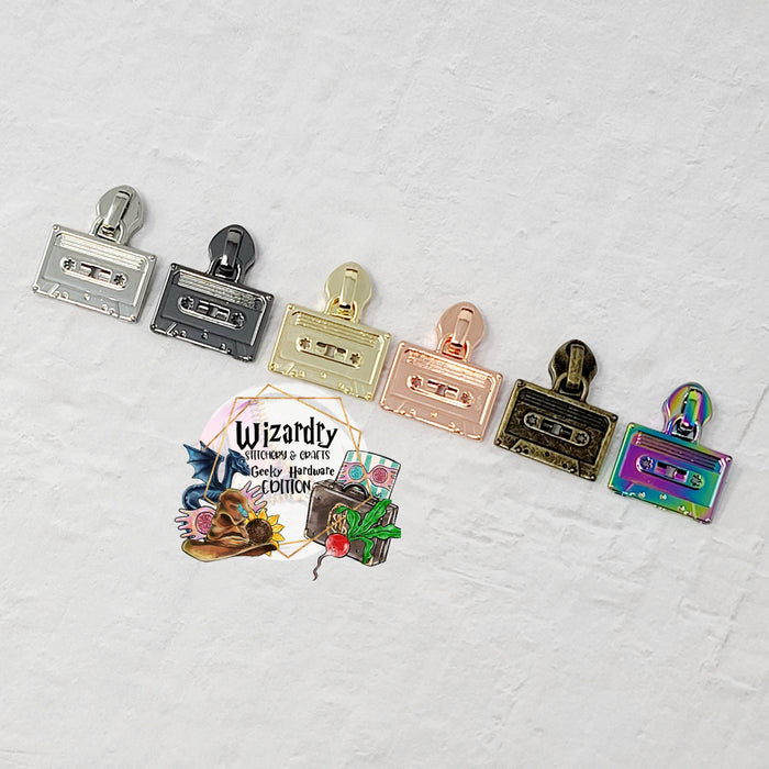 Cassette Tape #5 Nylon Zipper Pulls
