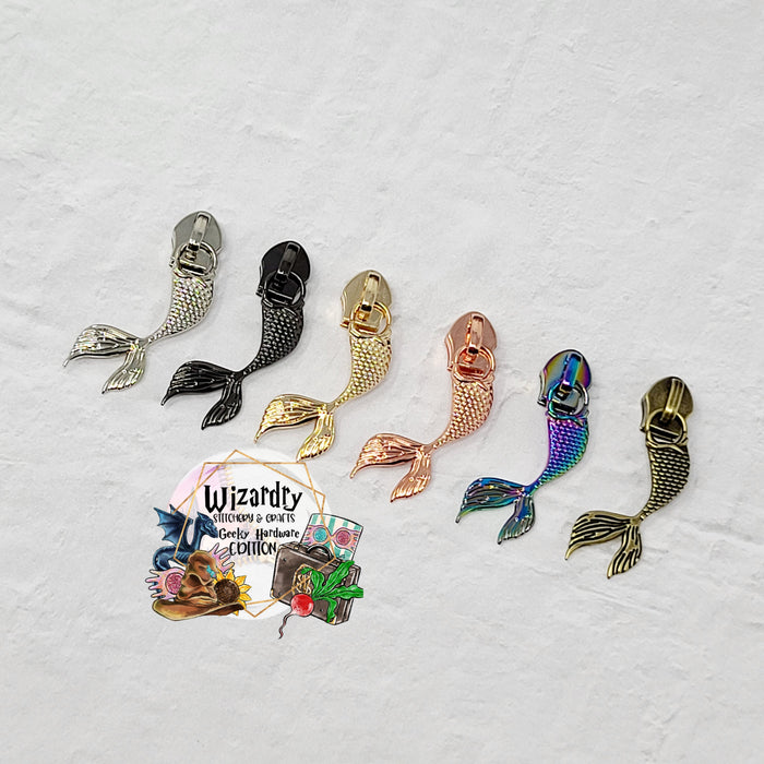 Mermaid Tail #5 Nylon Zipper Pulls