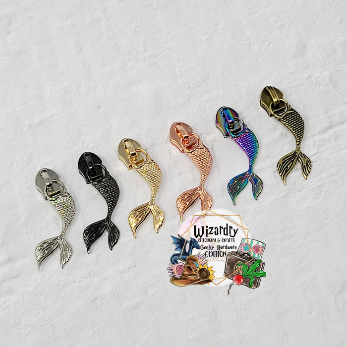 Mermaid Tail #5 Nylon Zipper Pulls