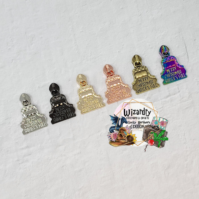 Christmas Hat #5 Nylon Zipper Pulls