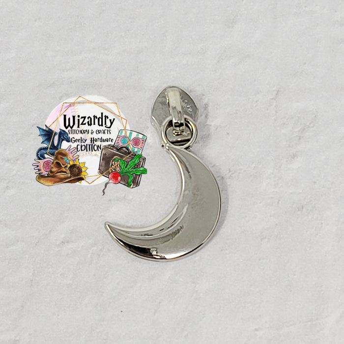 Crescent Moon #5 Nylon Zipper Pulls