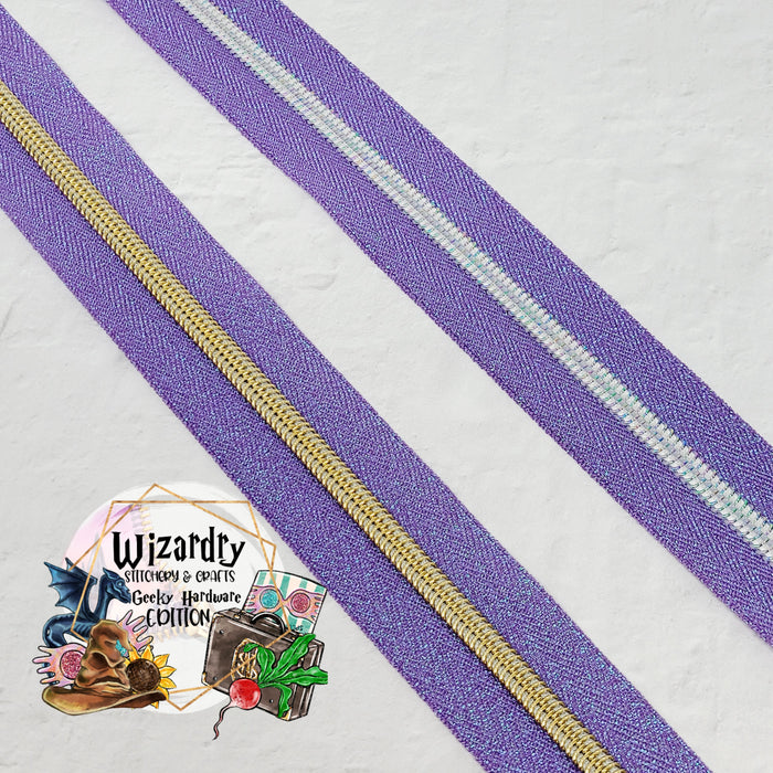 Metallic #5 Nylon Zipper Tape