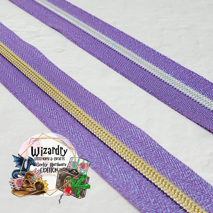Metallic #5 Nylon Zipper Tape