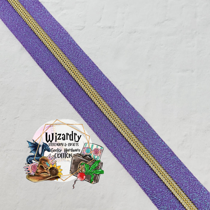 Metallic #5 Nylon Zipper Tape