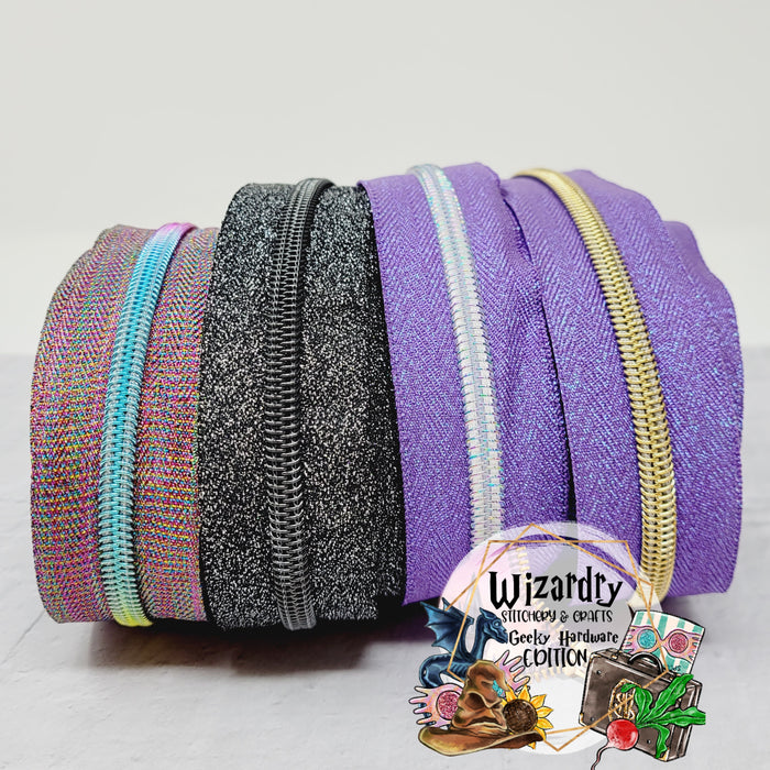 Metallic #5 Nylon Zipper Tape