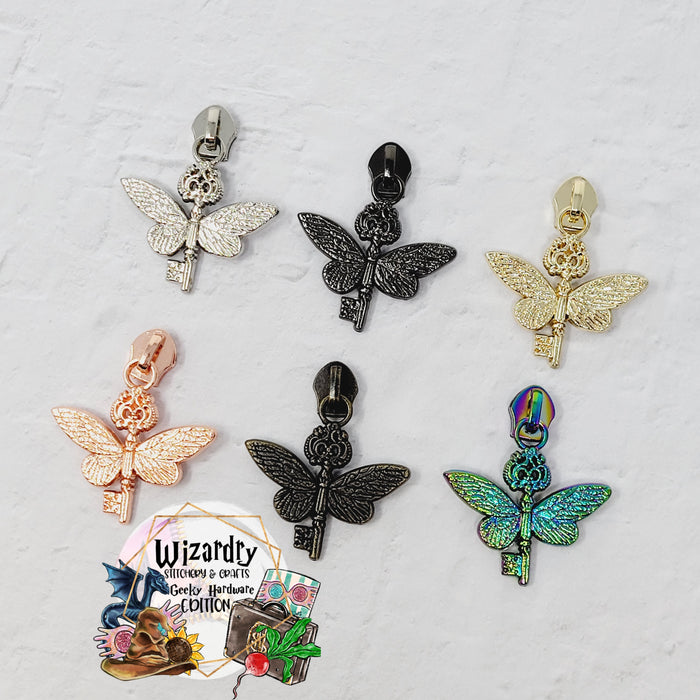 Flying Key #5 Nylon Zipper Pulls