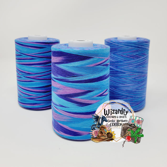Tex 30 - Spun Polyester Sewing String - 8oz Spool - Variegated
