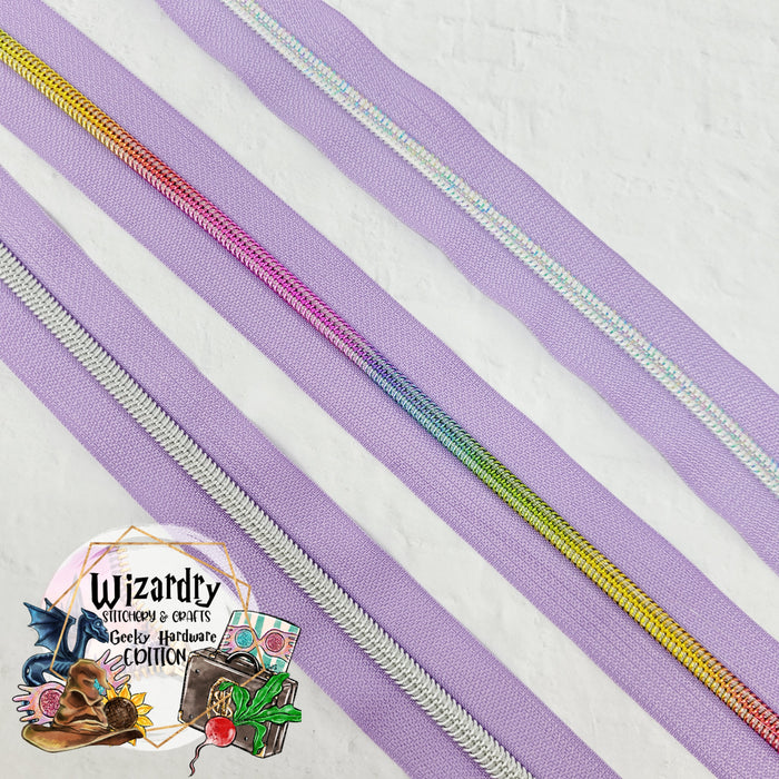 Lilac #5 Nylon Zipper Tape
