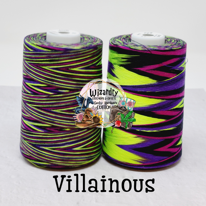 Tex 30 - Spun Polyester Sewing String - 8oz Spool - Variegated