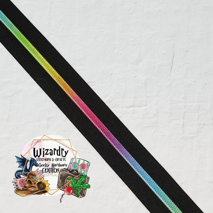 Bright Rainbow #5 Nylon Zipper Tape